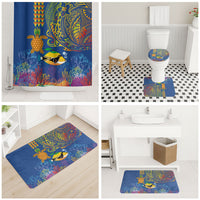Hawaii Ocean Bathroom Set Pineapple Turtle and Mango Reef Triggerfish and Kakau Tattoo LT03 - Polynesian Pride