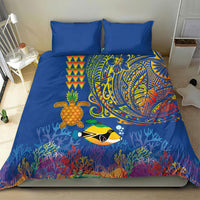 Hawaii Ocean Bedding Set Pineapple Turtle and Mango Reef Triggerfish and Kakau Tattoo LT03 - Polynesian Pride
