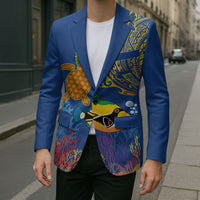 Hawaii Ocean Blazer Pineapple Turtle and Mango Reef Triggerfish and Kakau Tattoo LT03 - Polynesian Pride
