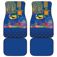 Hawaii Ocean Car Mats Pineapple Turtle and Mango Reef Triggerfish and Kakau Tattoo LT03 - Polynesian Pride