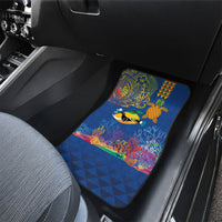 Hawaii Ocean Car Mats Pineapple Turtle and Mango Reef Triggerfish and Kakau Tattoo LT03 - Polynesian Pride