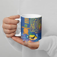 Hawaii Ocean Ceramic Mug Pineapple Turtle and Mango Reef Triggerfish and Kakau Tattoo LT03 - Polynesian Pride