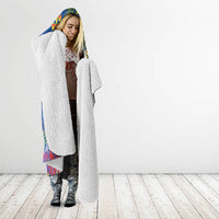 Hawaii Ocean Hooded Blanket Pineapple Turtle and Mango Reef Triggerfish and Kakau Tattoo LT03 - Polynesian Pride