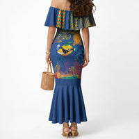 Hawaii Ocean Mermaid Dress Pineapple Turtle and Mango Reef Triggerfish and Kakau Tattoo LT03 - Polynesian Pride