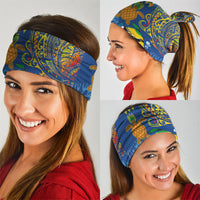 Hawaii Ocean Neck Gaiter Pineapple Turtle and Mango Reef Triggerfish and Kakau Tattoo LT03 - Polynesian Pride
