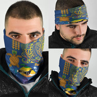 Hawaii Ocean Neck Gaiter Pineapple Turtle and Mango Reef Triggerfish and Kakau Tattoo LT03 - Polynesian Pride