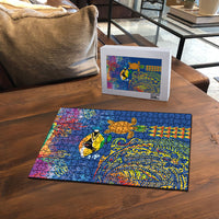 Hawaii Ocean Puzzle Pineapple Turtle and Mango Reef Triggerfish and Kakau Tattoo LT03 - Polynesian Pride