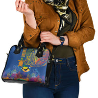 Hawaii Ocean Shoulder Handbag Pineapple Turtle and Mango Reef Triggerfish and Kakau Tattoo LT03 - Polynesian Pride