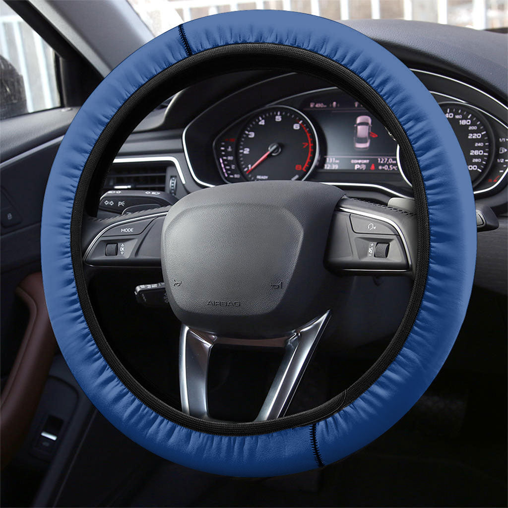 Hawaii Ocean Steering Wheel Cover Pineapple Turtle and Mango Reef Triggerfish and Kakau Tattoo LT03 - Polynesian Pride