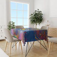 Hawaii Ocean Tablecloth Pineapple Turtle and Mango Reef Triggerfish and Kakau Tattoo LT03 - Polynesian Pride
