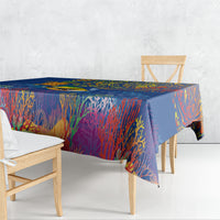 Hawaii Ocean Tablecloth Pineapple Turtle and Mango Reef Triggerfish and Kakau Tattoo LT03 - Polynesian Pride