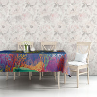 Hawaii Ocean Tablecloth Pineapple Turtle and Mango Reef Triggerfish and Kakau Tattoo LT03 - Polynesian Pride