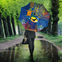 Hawaii Ocean Umbrella Pineapple Turtle and Mango Reef Triggerfish and Kakau Tattoo LT03 - Polynesian Pride