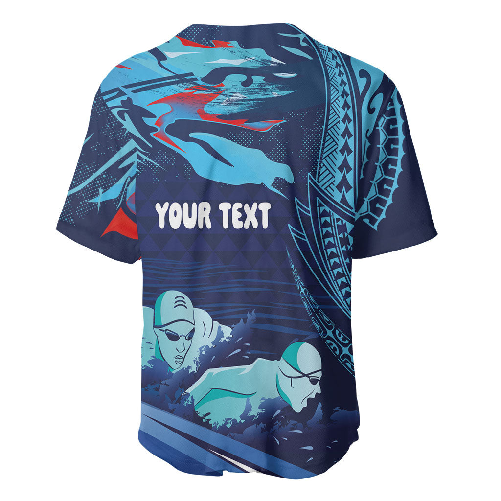 Personalized Hawaii Swimming Baseball Jersey Tribal Sporty Style LT03 - Polynesian Pride
