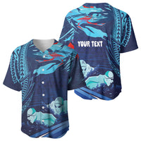 Personalized Hawaii Swimming Baseball Jersey Tribal Sporty Style LT03 - Polynesian Pride