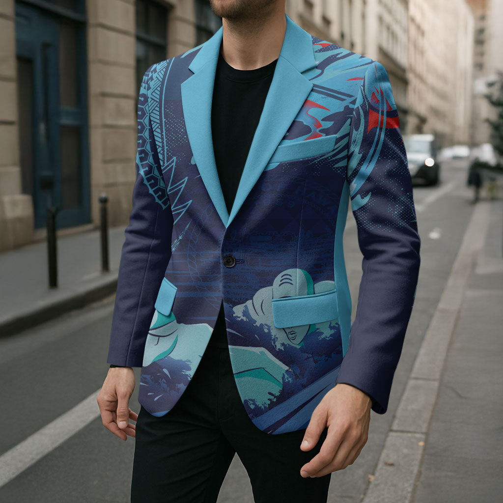 Personalized Hawaii Swimming Blazer Tribal Sporty Style LT03 - Polynesian Pride