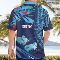 Personalized Hawaii Swimming Hawaiian Shirt Tribal Sporty Style LT03 - Polynesian Pride