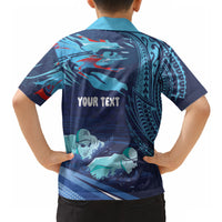 Personalized Hawaii Swimming Hawaiian Shirt Tribal Sporty Style LT03 - Polynesian Pride