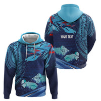 Personalized Hawaii Swimming Hoodie Tribal Sporty Style LT03 - Polynesian Pride
