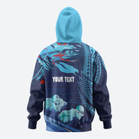 Personalized Hawaii Swimming Hoodie Tribal Sporty Style LT03 - Polynesian Pride