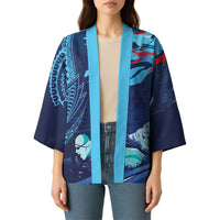 Personalized Hawaii Swimming Kimono Tribal Sporty Style LT03 - Polynesian Pride
