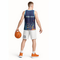 Personalized Hawaii Diving Basketball Jersey Tribal Pattern with Ocean Floor LT03 - Polynesian Pride