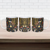 Hawaiian and Japanese Ceramic Mug Polynesian Tattoo with Japanese Culture Kintsugi Style LT03 - Polynesian Pride