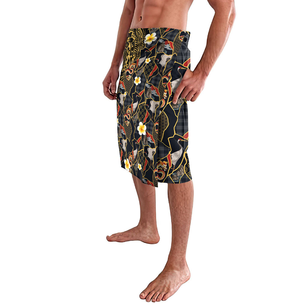 Hawaiian and Japanese Lavalava Polynesian Tattoo with Japanese Culture Kintsugi Style LT03 - Polynesian Pride