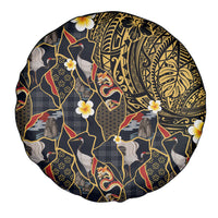 Hawaiian and Japanese Spare Tire Cover Polynesian Tattoo with Japanese Culture Kintsugi Style LT03 - Polynesian Pride