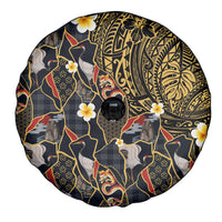 Hawaiian and Japanese Spare Tire Cover Polynesian Tattoo with Japanese Culture Kintsugi Style LT03 - Polynesian Pride