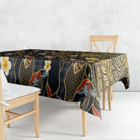 Hawaiian and Japanese Tablecloth Polynesian Tattoo with Japanese Culture Kintsugi Style LT03 - Polynesian Pride