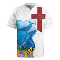 Tonga Swimming with Whales Rugby Jersey Ngatu Pattern LT03 Multicolor - Polynesian Pride