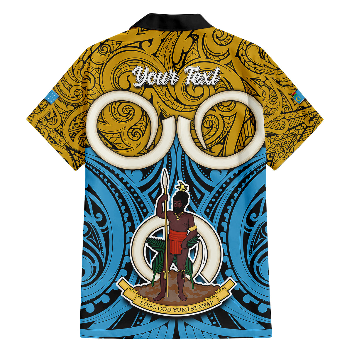 Personalised Vanuatu Sanma Province Family Matching Long Sleeve Bodycon Dress and Hawaiian Shirt Pig Tusk Mix Maori Pattern and Namele Leaf LT03 - Polynesian Pride