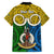 Personalised Vanuatu Malampa Province Family Matching Summer Maxi Dress and Hawaiian Shirt Pig Tusk Mix Maori Pattern and Namele Leaf LT03 - Polynesian Pride