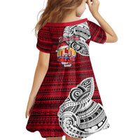 Custom French Polynesia Christmas Family Matching Long Sleeve Bodycon Dress and Hawaiian Shirt Santa Hold Seal with Polynesian Tribal Tattoo LT03 - Polynesian Pride