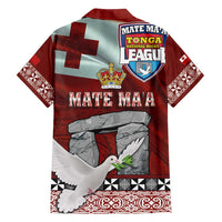 Mate Ma'a Tonga Family Matching Off Shoulder Short Dress and Hawaiian Shirt Haamonga a Maui and White Dove - Tongan Kupesi Ngatu LT03 - Polynesian Pride