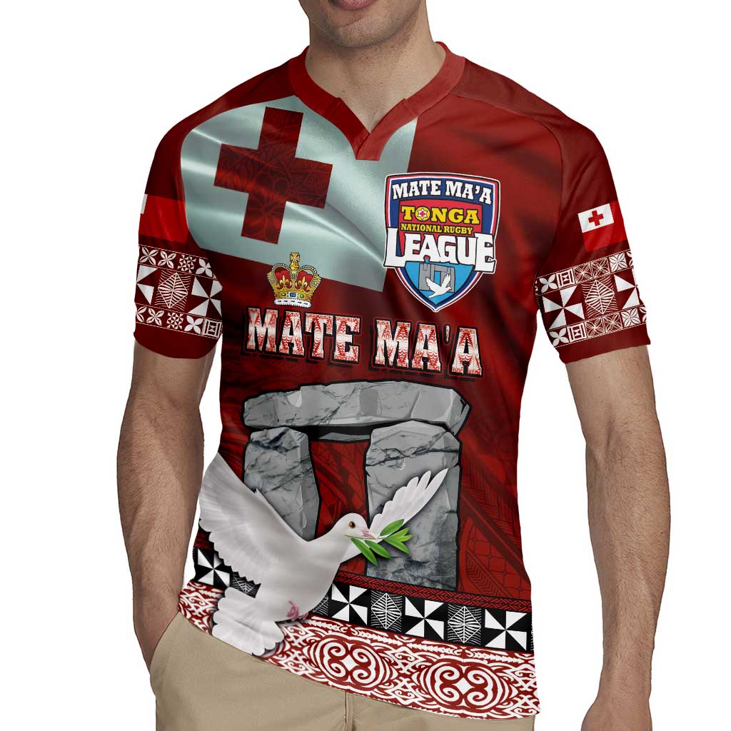 Mate Ma'a Tonga Rugby Jersey Haʻamonga ʻa Maui and White Dove - Tongan Kupesi Ngatu