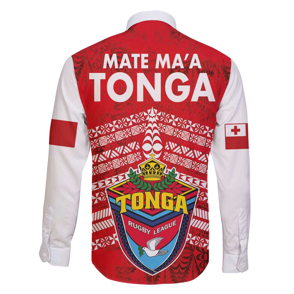 Mate Ma'a Tonga Family Matching Puletasi and Hawaiian Shirt Double White Dove and Kupesi Ngatu Art Tattoo LT03 - Polynesian Pride