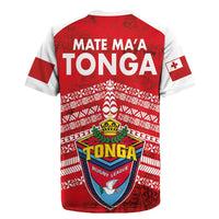 Mate Ma'a Tonga Rugby Jersey Douple White Dove and Kupesi Ngatu Art Tattoo