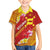 Rotuma Island Family Matching Off Shoulder Maxi Dress and Hawaiian Shirt Fijian Tapa with Polynesian Art and Hibiscus