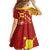 Rotuma Island Family Matching Off Shoulder Short Dress and Hawaiian Shirt Fijian Tapa with Polynesian Art and Hibiscus