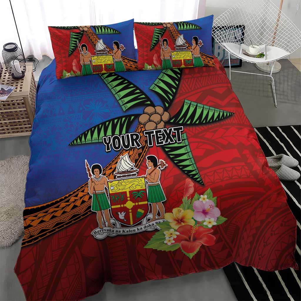 Personalised Fiji and Rotuma Together Bedding Set Fjian Masi and Pacific Pattern Mix Culture LT03 - Polynesian Pride