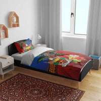 Personalised Fiji and Rotuma Together Bedding Set Fjian Masi and Pacific Pattern Mix Culture LT03 - Polynesian Pride