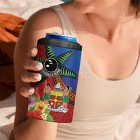 Personalised Fiji and Rotuma Together 4 in 1 Can Cooler Tumbler Fjian Masi and Pacific Pattern Mix Culture LT03 - Polynesian Pride