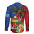 Personalised Fiji and Rotuma Together Family Matching Off Shoulder Short Dress and Hawaiian Shirt Fjian Masi and Pacific Pattern Mix Culture
