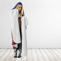 Personalised Fiji and Rotuma Together Hooded Blanket Fjian Masi and Pacific Pattern Mix Culture