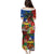 Personalised Fiji and Rotuma Together Puletasi Fjian Masi and Pacific Pattern Mix Culture