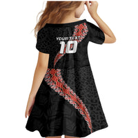 Custom New Zealand Rugby Family Matching Mermaid Dress and Hawaiian Shirt Maori and Silver Fern Half Style LT03 - Polynesian Pride