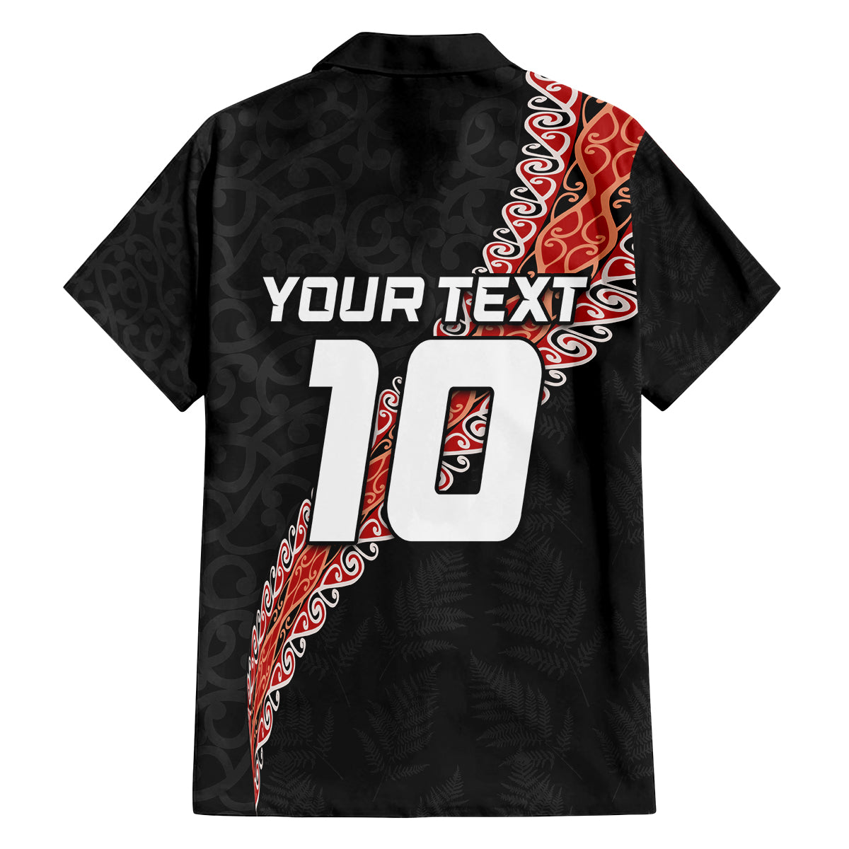 Custom New Zealand Rugby Family Matching Off Shoulder Short Dress and Hawaiian Shirt Maori and Silver Fern Half Style LT03 - Polynesian Pride