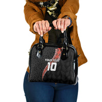 Custom New Zealand Rugby Shoulder Handbag Maori and Silver Fern Half Style